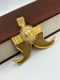 1 GRAM GOLD PLATING SURYA DUAL NAIL PENDANT FOR MEN DESIGN A-80