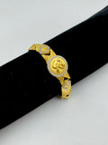 1 GRAM GOLD FORMING OM (AUM) BRACELET FOR MEN DESIGN A-101