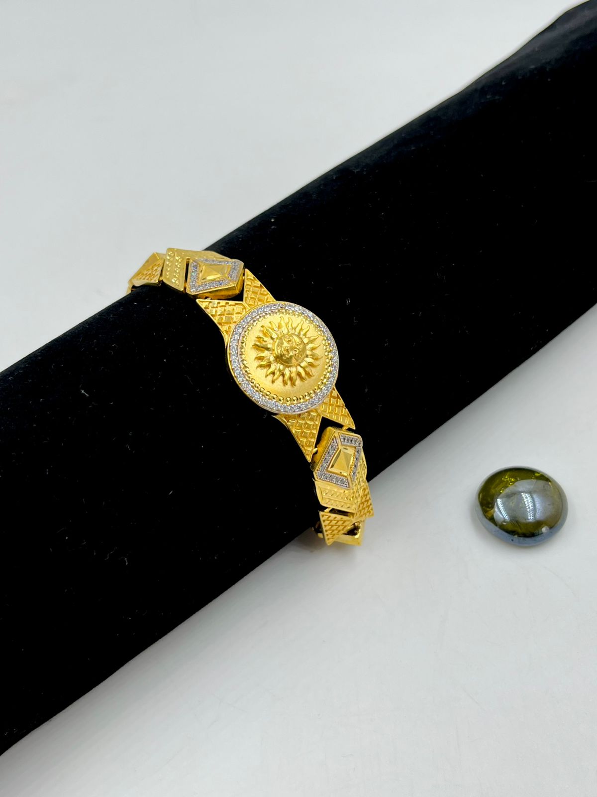 1 GRAM GOLD FORMING SURYA BRACELET FOR MEN DESIGN A-102