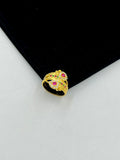 1 GRAM GOLD LADIES RING FOR WOMEN DESIGN A-16