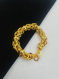 1 GRAM GOLD FORMING ROUND INDO BRACELET FOR MEN DESIGN A-460