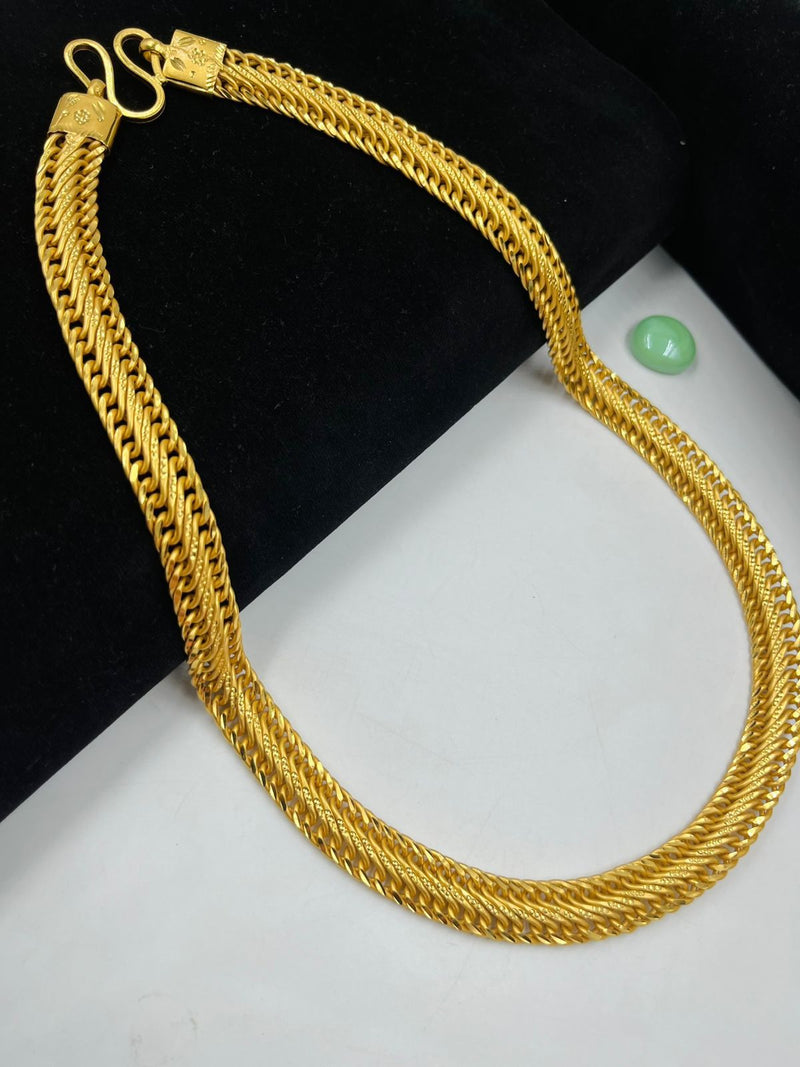 1 GRAM GOLD ATHDA CHAIN FOR MEN DESIGN A-511