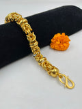 1 GRAM GOLD FORMING ROUND INDO BRACELET FOR MEN DESIGN A-460