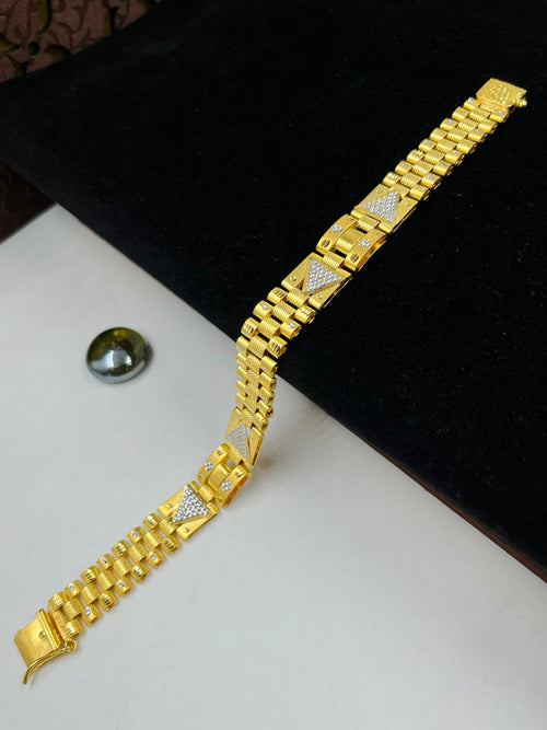 1 GRAM GOLD PASI BRACELET FOR MEN DESIGN A-465
