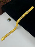 1 GRAM GOLD PLATED PASI BRACELET FOR MEN DESIGN A-463