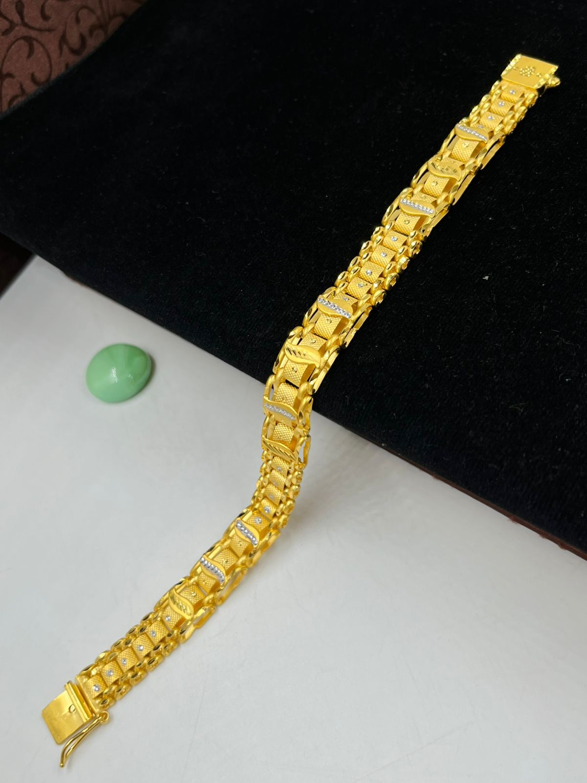 1 GRAM GOLD PASI BRACELET FOR MEN DESIGN A-466