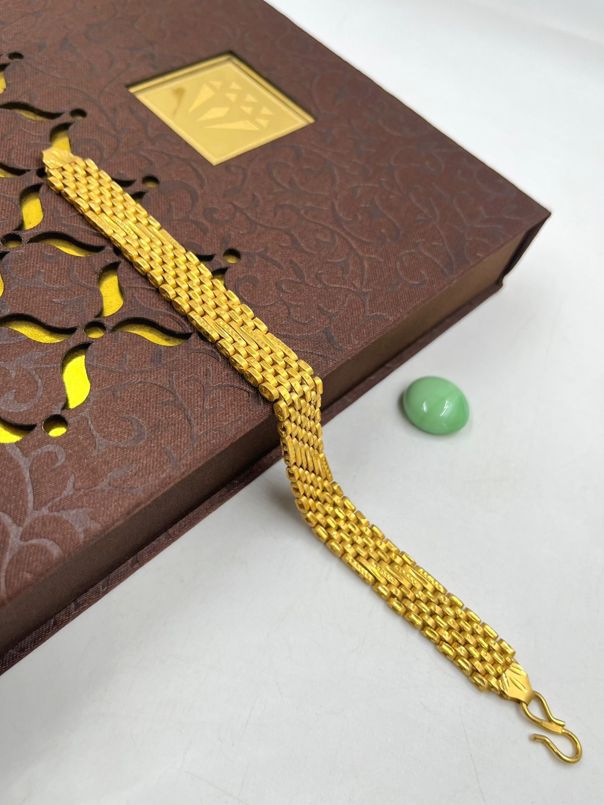 1 GRAM GOLD PASI BRACELET FOR MEN DESIGN A-467