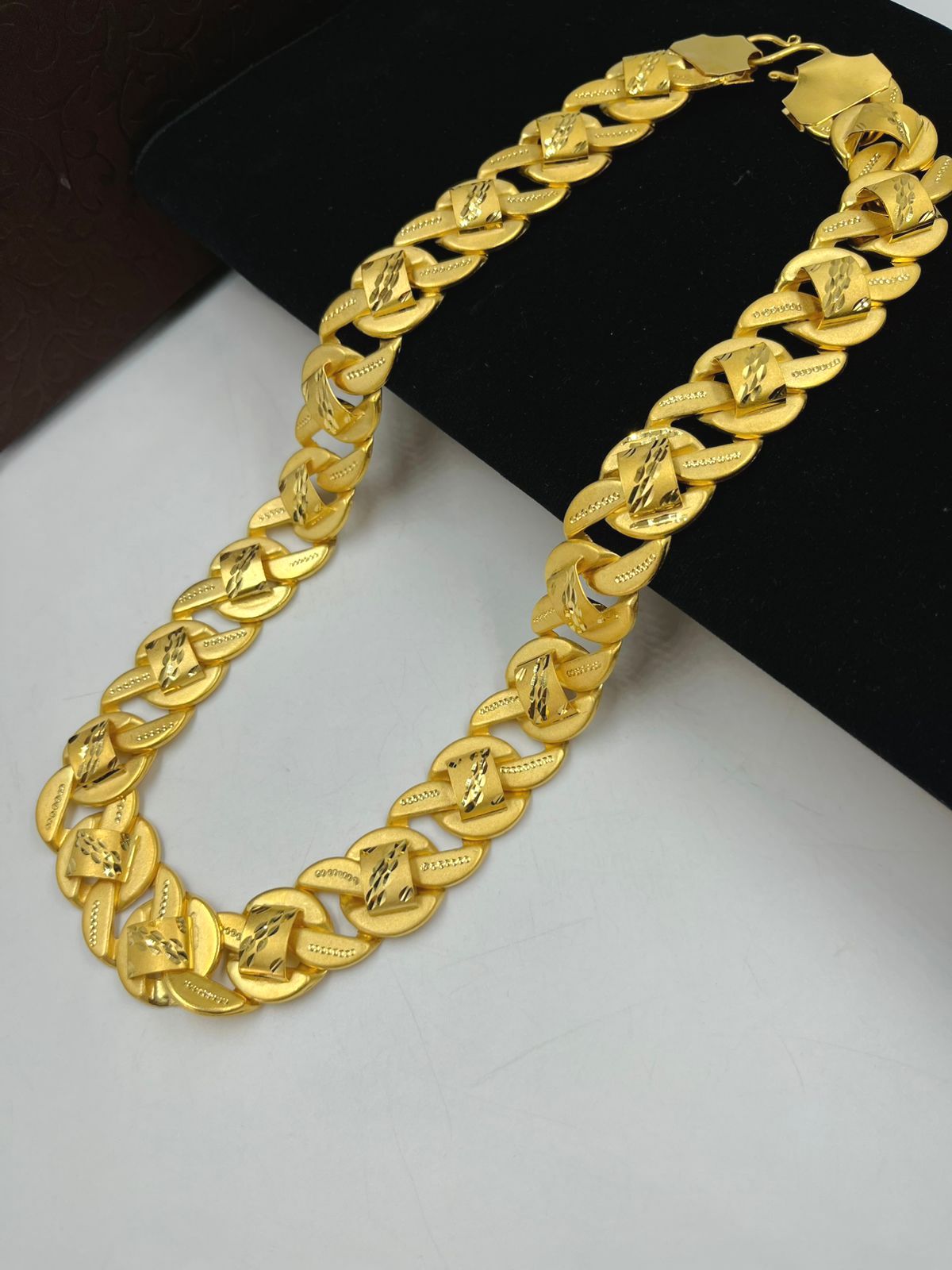 1 GRAM GOLD POKAL CHAIN FOR MEN DESIGN A-717