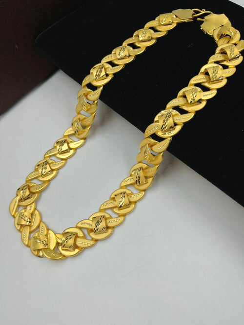 1 GRAM GOLD POKAL CHAIN FOR MEN DESIGN A-717