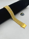 1 GRAM GOLD PASI BRACELET FOR MEN DESIGN A-477