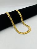 1 GRAM GOLD NAWABI BISCUITS CHAIN FOR MEN DESIGN A-492
