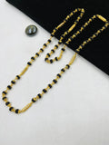 1 GRAM GOLD DIAMOND RUDRAKSHA MALA FOR MEN DESIGN A-88