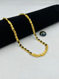 1 GRAM GOLD DIAMOND SQUARE SHAPE RUDRAKSHA MALA FOR MEN DESIGN A-102
