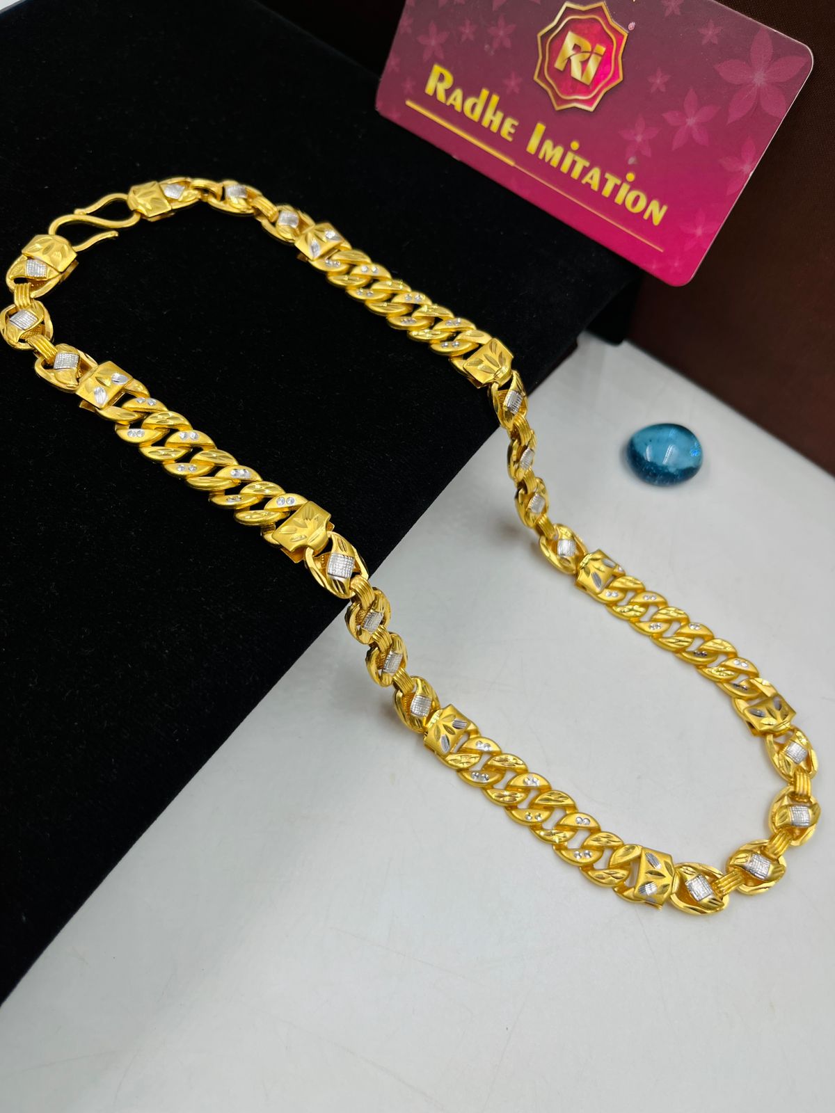 1 GRAM GOLD FORMING POKAL CHAIN FOR MEN DESIGN A-243