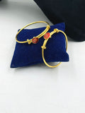 1 GRAM GOLD PLATED SHREE NAME KADLI (BACHA KADLI) DESIGN A-29