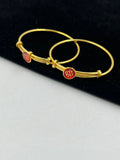 1 GRAM GOLD PLATED SHREE NAME KADLI (BACHA KADLI) DESIGN A-29