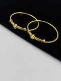 1 GRAM GOLD PLATED KITTY KADLI (BACHA KADLI) DESIGN A-35