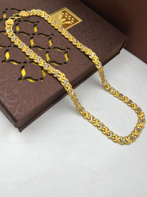 1 GRAM GOLD FORMING KOYLI POKAL CHAIN FOR MEN DESIGN-A2