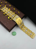 1 GRAM GOLD FORMING OM (AUM) NEW BRACELET FOR MEN DESIGN A-304