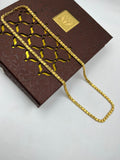 1 GRAM GOLD HEART CHAIN FOR MEN DESIGN A-674