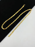 1 GRAM GOLD NAWABI BISCUITS CHAIN FOR MEN DESIGN A-432