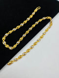 1 GRAM GOLD PLATED CHAIN FOR MEN DESIGN A-370