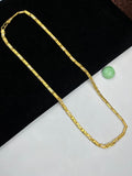 1 GRAM GOLD FORMING NAWABI (BISCUTS) CHAIN FOR MEN DESIGN A-295