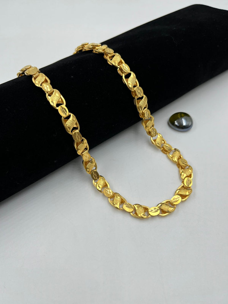 1 GRAM GOLD CHAIN FOR MEN DESIGN A-452