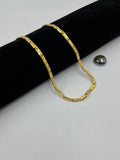 1 GRAM GOLD FORMING NAWABI (BISCUTS) CHAIN FOR MEN DESIGN A-295