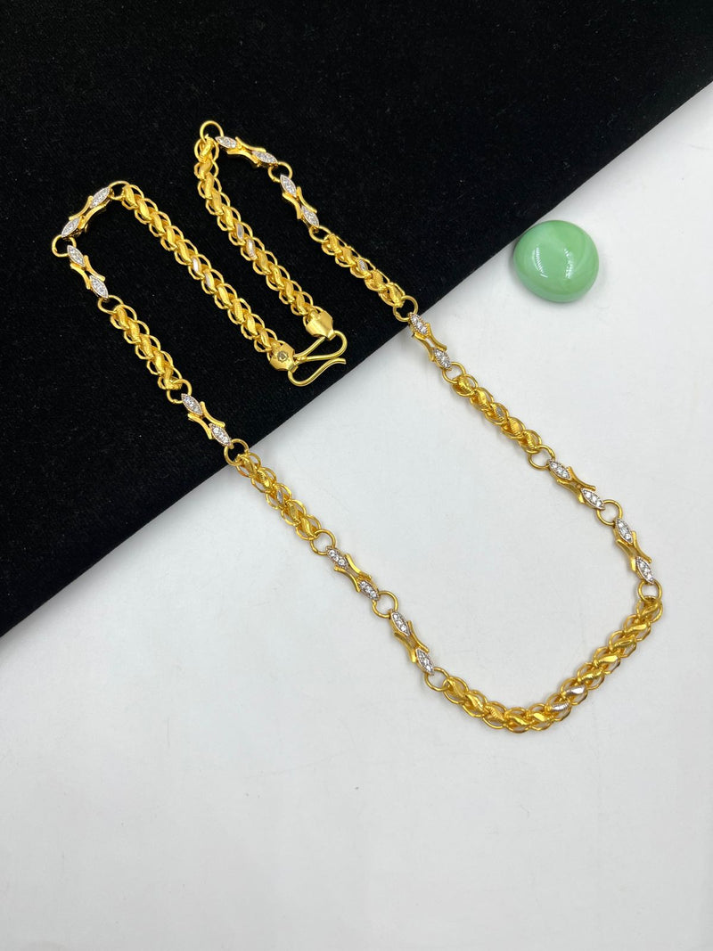 1 GRAM GOLD CHAIN FOR MEN DESIGN A-487