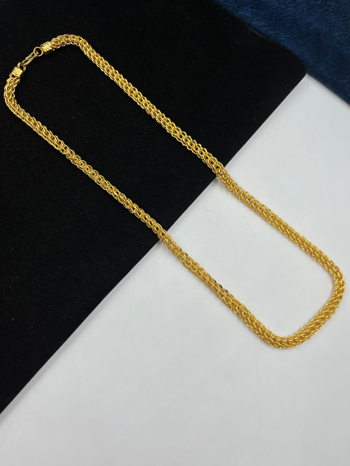 1 GRAM GOLD PLATING INDO CHAIN FOR MEN DESIGN A-722