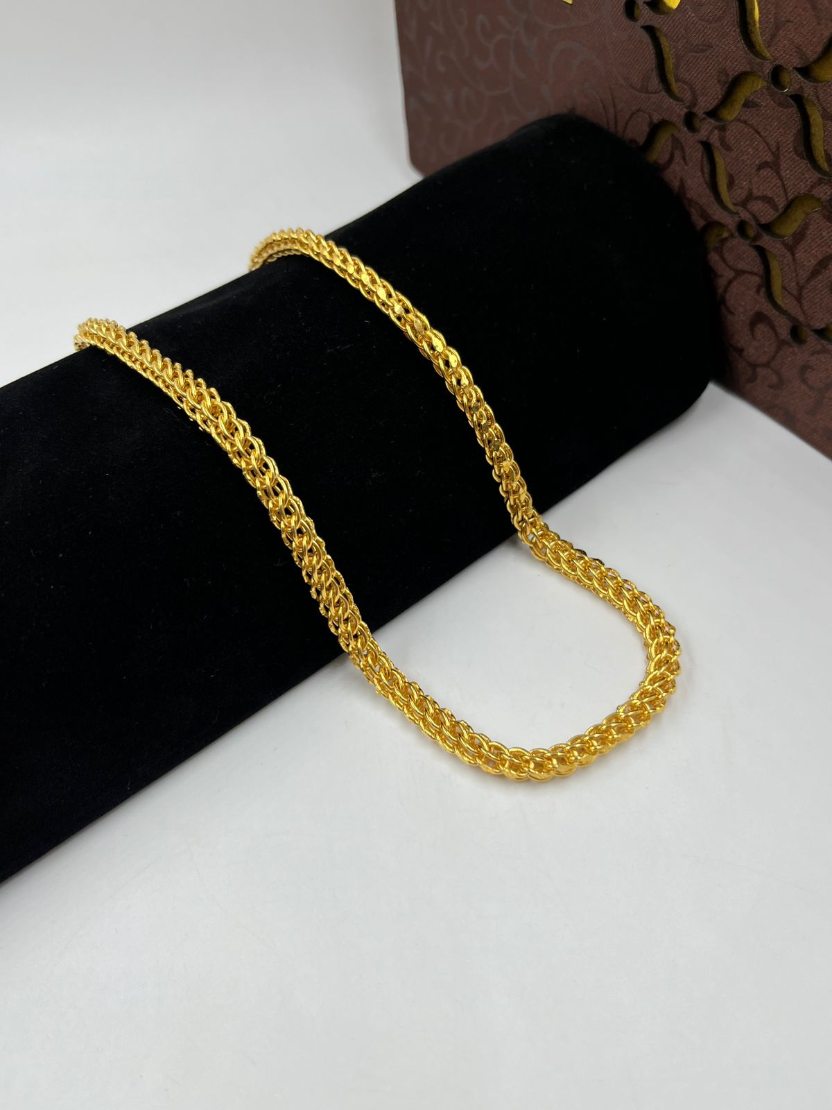 1 GRAM GOLD PLATING INDO CHAIN FOR MEN DESIGN A-722