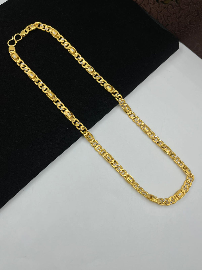 1 GRAM GOLD CHAIN FOR MEN DESIGN A-480