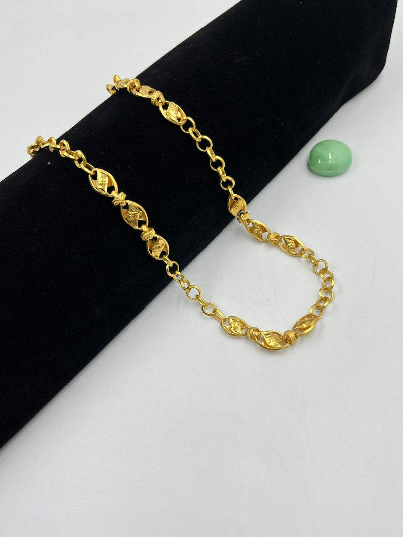 1 GRAM GOLD CHAIN FOR MEN DESIGN A-496