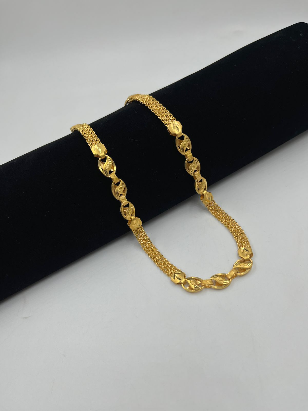 पुरुषों के लिए 1 ग्राम गोल्ड नवाबी चेन डिज़ाइन A-479