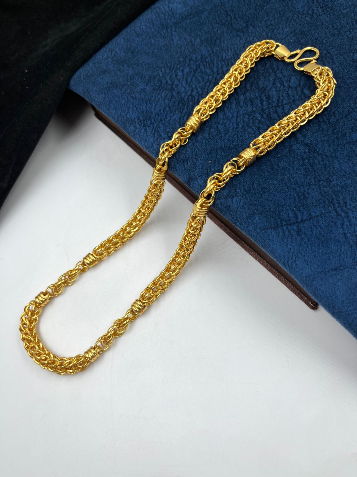 1 GRAM GOLD INDO CHAIN FOR MEN DESIGN A-422