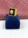 1 GRAM GOLD FORMING LION FACE RING FOR MEN DESIGN A-51