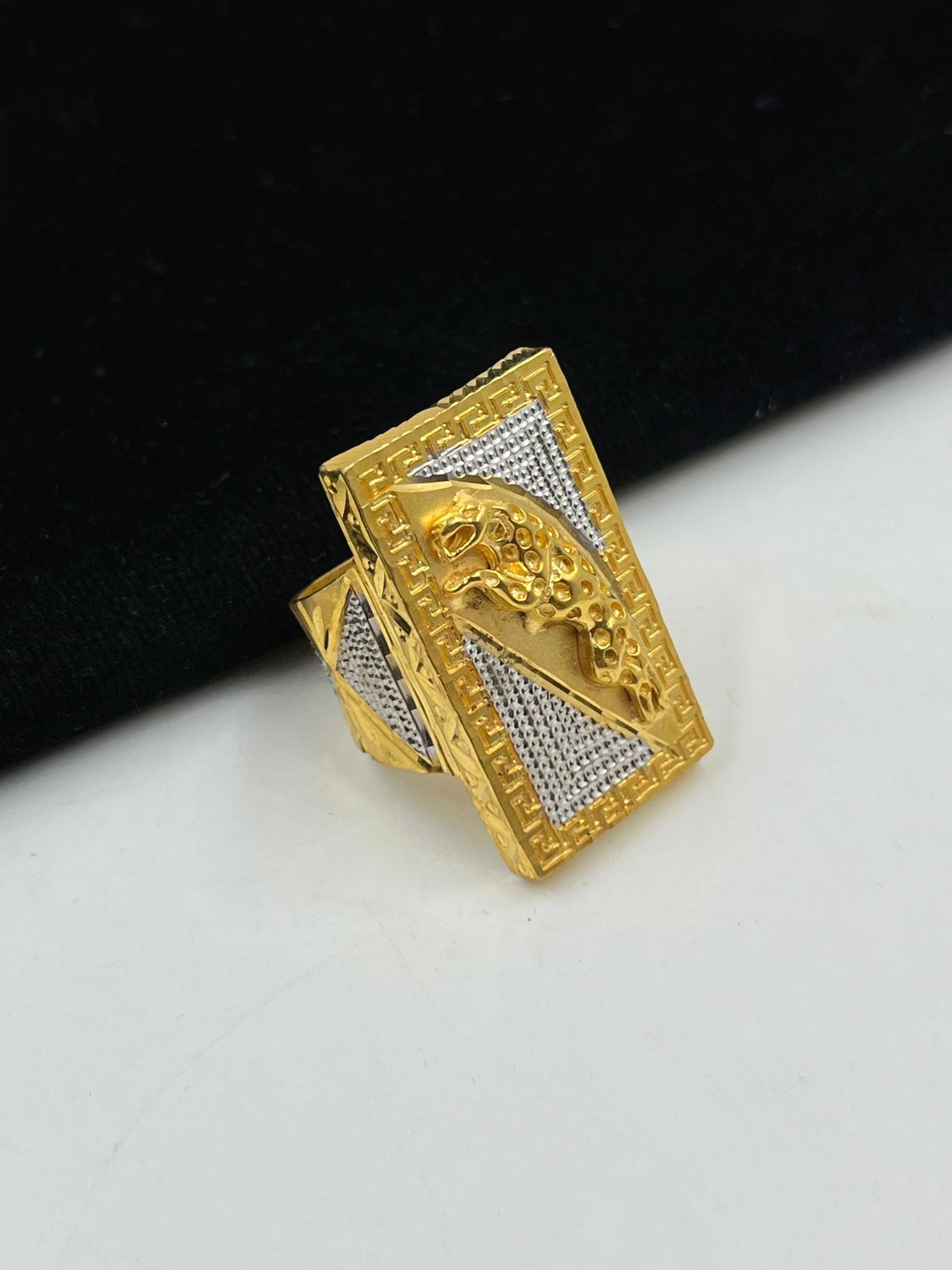 1 GRAM GOLD FORMING JAGUAR RING FOR MEN DESIGN A-517
