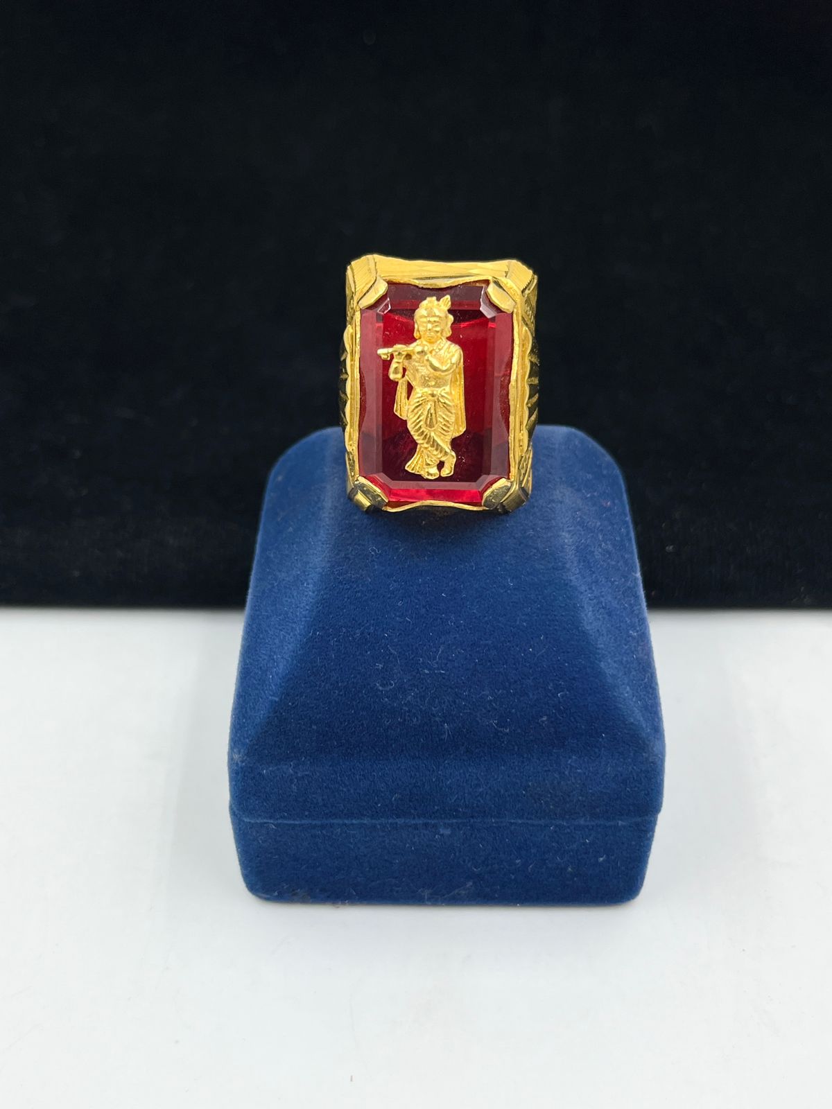 1 GRAM GOLD PLATING DIAMOND RING FOR MEN DESIGN A-307