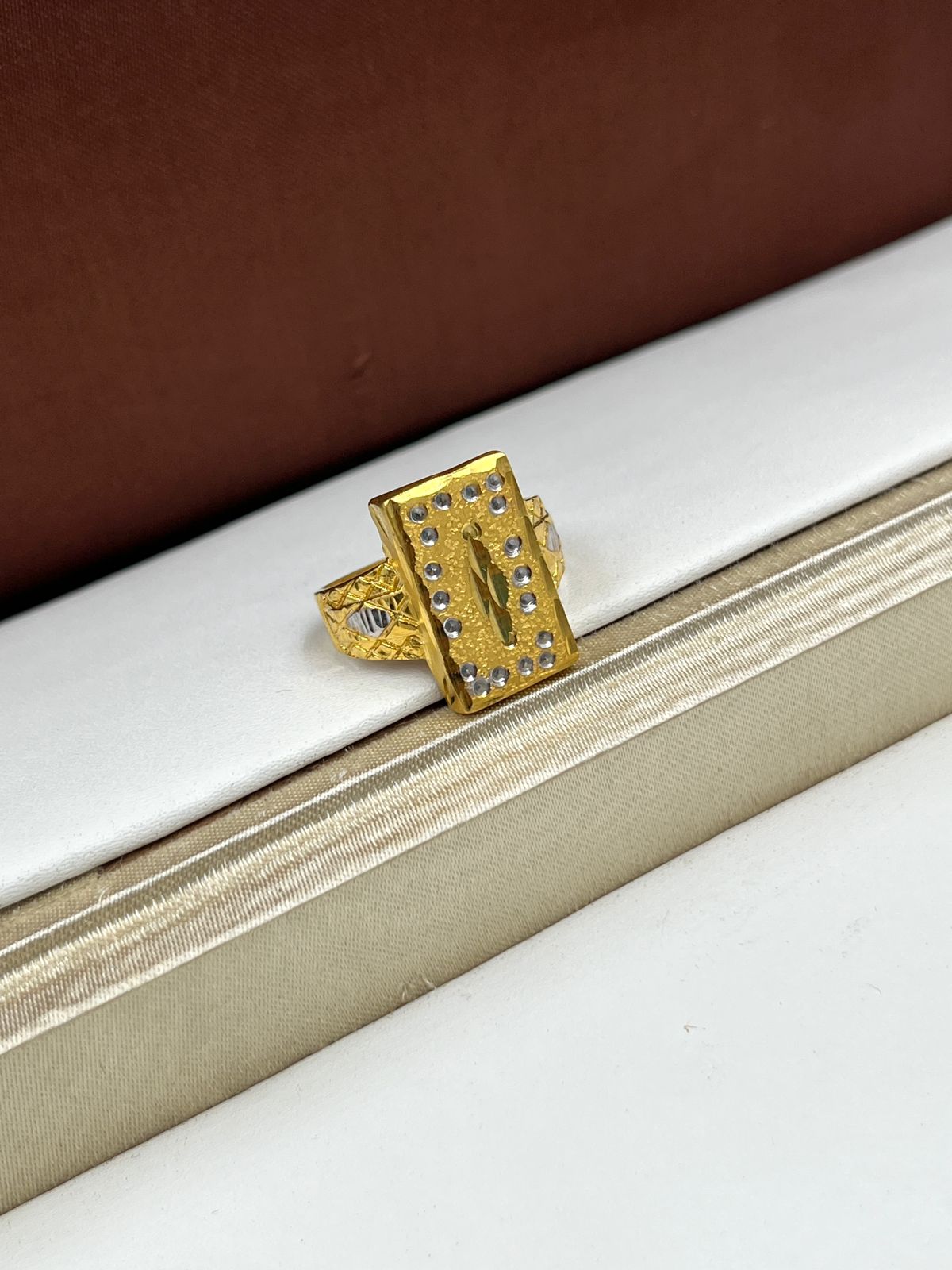 1 GRAM GOLD GENTS RING FOR MEN DESIGN A-971