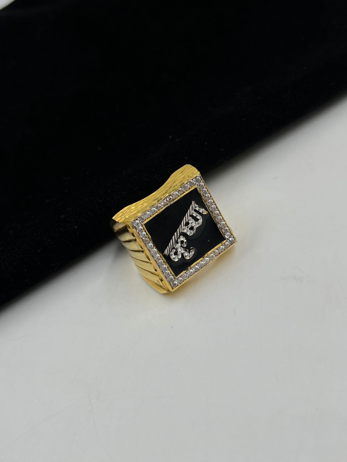 1 GRAM GOLD PLATING KRUSHNA RING FOR MEN DESIGN A-289