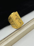 1 GRAM GOLD PLATING FLUTE KRISHNA RING FOR MEN DESIGN A-269