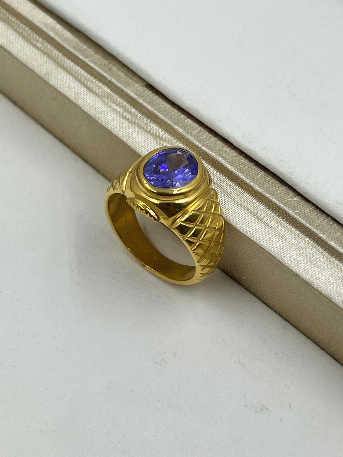 1 GRAM GOLD FORMING GURU NANG RING FOR MEN DESIGN A-5