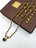 1 GRAM GOLD RUDRAKSHA MALA WITH PENDANT FOR MEN DESIGN A-5