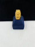 1 GRAM GOLD FROMING MUDRA RING FOR MEN DESIGN A-527