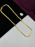 1 GRAM GOLD NAWABI BISCUITS CHAIN FOR MEN DESIGN A-645