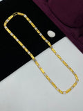 1 GRAM GOLD PLATING UNIQUE NAWABI BISCUITS CHAIN FOR MEN DESIGN A-139