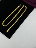1 GRAM GOLD NAWABI BISCUITS CHAIN FOR MEN DESIGN A-645