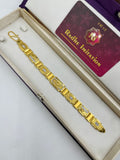 1 GRAM GOLD OM (AUM) BRACELET FOR MEN DESIGN A-489