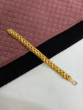 1 GRAM GOLD KOYLI ROUND KADI BRACELET FOR MEN DESIGN A-502